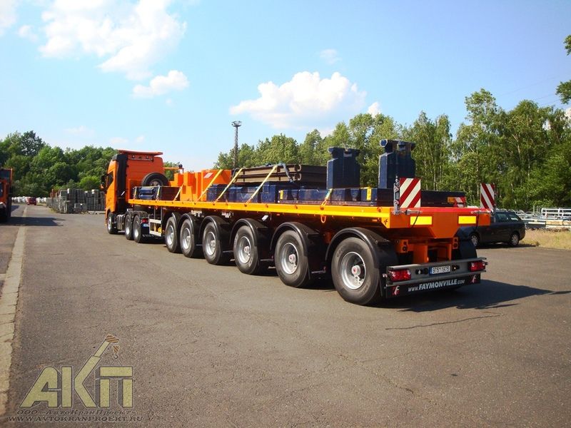 Аренда трала низкорамного 70 тонн Faymoville CargoMAX 6ос - заказать в АвтоКранПроект