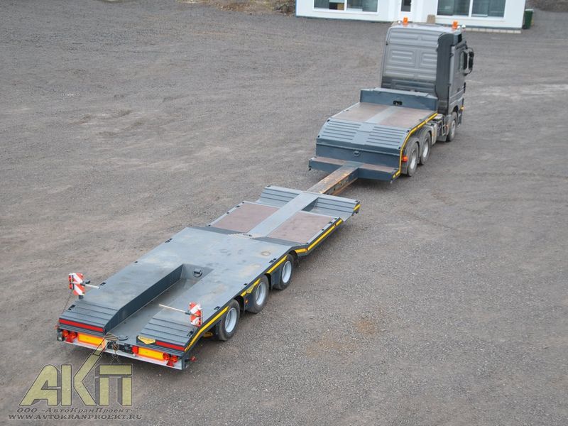 Аренда трала 40 тонн раздвижного от 9 до 20м 3ос - заказать в АвтоКранПроект