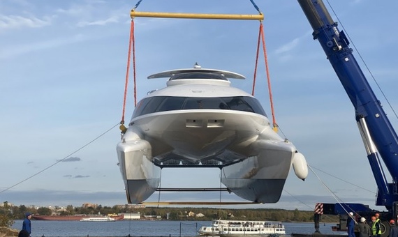 Самый большой катамаран в России